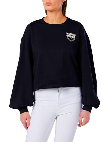Pinko Ceresole-Sudadera con Logotipo de Birds Bordado + Tachuelas Camisa Henley