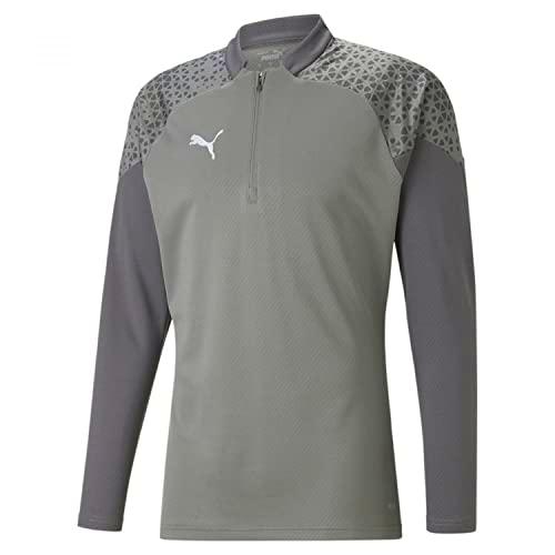 PUMA Camiseta de Entrenamiento Teamcup con Cremallera 1/4 Top Ajustado