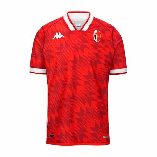 Kappa Kombat Away Bari 23-24 Camiseta, Hombre, Rojo/Blanco