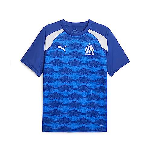 Olympique de Marseille Prematch SS Jersey T-Shirt, Unisex, Blue