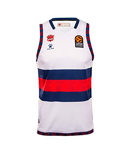Baskonia 2ª Equipación 21/22 Camiseta, Juventud Unisex, Blanca, 12