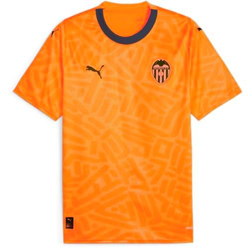 PUMA Camiseta de Fútbol de Manga Corta Hombre Valencia CF 3rd Kit 23/24 Naranja