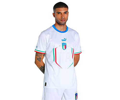 PUMA Italia, Niño/a Camiseta, Temporada 2022/23 Oficial Segunda Equipación