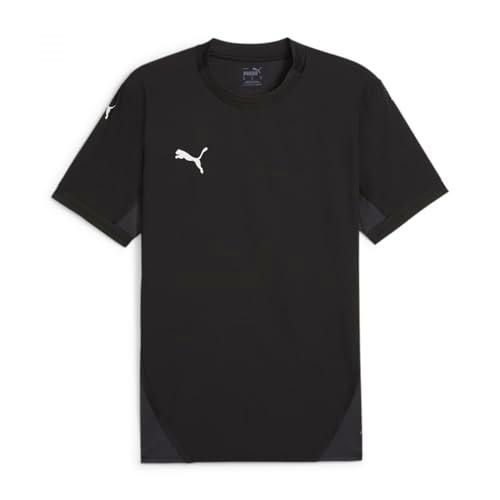 PUMA Camiseta de Final del Equipo fútbol, Black White-Flat Dark Gray