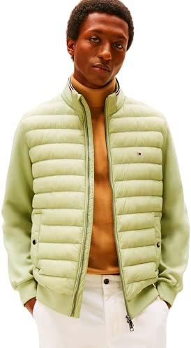 Tommy Hilfiger Sudadera con cremallera Hombre Mix Media Stand Collar chaqueta acolchada