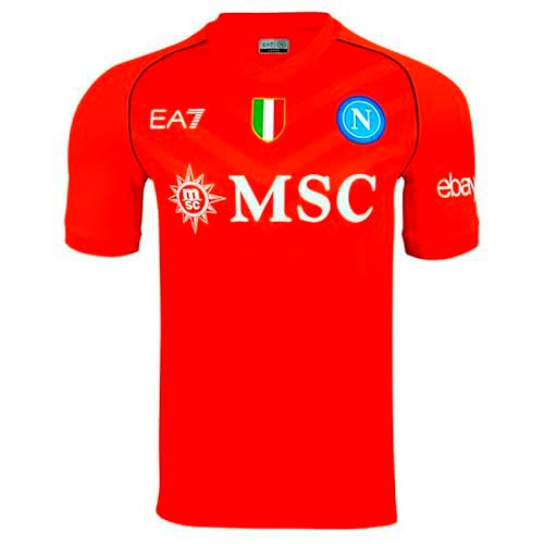 SSC NAPOLI Temporada 23/24 Camiseta de Carrera, Naranja
