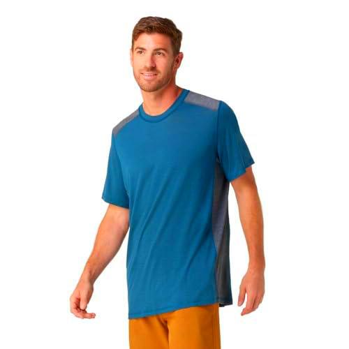 Smartwool Hombre Camiseta Active Ultralite Tech, Twilight Blue, L