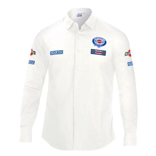 sparco Camiseta de Manga Larga Marca Modelo Camiseta Manga Larga Martini-R XXXL Blanca