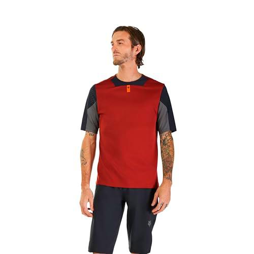 Fox Racing Defend SS Jersey Blouse, Rojizo, L Hombres