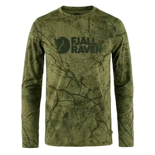 Fjallraven 86673-626 Värmland Wool LS M Sweatshirt Hombre Green Camo Tamaño M