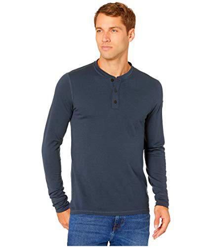 Fjallraven Singi Merino Henley M Sweatshirt, Mens, Dark Navy, S