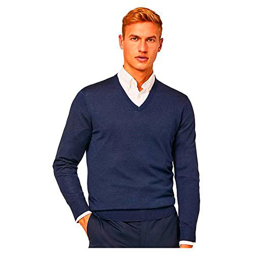 Hackett London Gmd Merino Silk V NCK Suéter pulóver