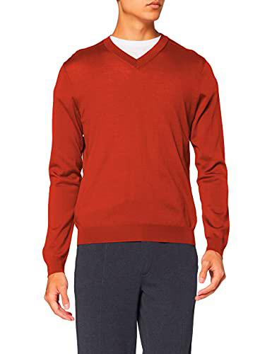 FALKE Camiseta de Manga Larga para Hombre con Cuello en V