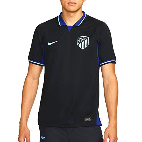 NIKE DJ7671-011 ATM M NK DF STAD JSY SS AW Sweatshirt Men's Black/Deep Royal Blue/Copa XL