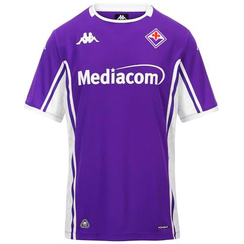 Kappa Camiseta Deportiva Violeta Fiorentina Kombat 2026 Home Fiorentina con protección Hydro-Way | Talla 4Y