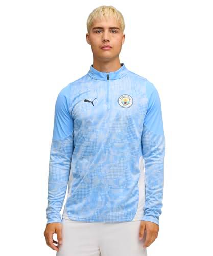 PUMA Manchester City FC Camiseta de Entrenamiento de Manga Larga con Cremallera 1/4 para Hombres 25/26