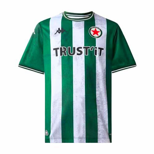 Kappa Camiseta Oficial Red Star 2025/2026 Green Formal/White/Red Haute S | Tecnología Hydro-Way Protection
