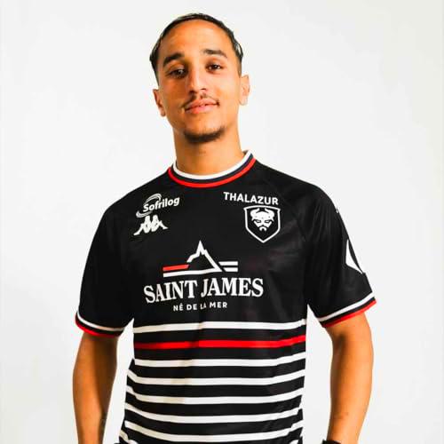 Kappa Kombat Away SM Caen Act Jersey Caen | Man | Size 2XL | Black/White/SPONSORS2