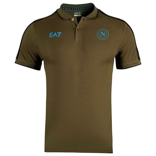SSC NAPOLI Polo Rappresentanza Ea7 Camisa, Turquesa