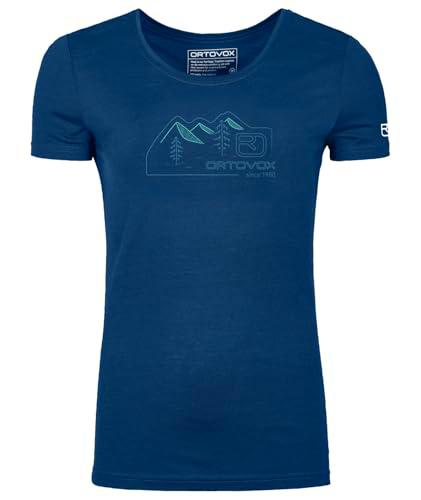 ORTOVOX 150 Cool Vintage Badge TS W Deep Ocean 20 Unisex Adultos