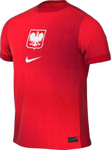 Nike Pol M Nk DF JSY SS Stad AW Camiseta, Crimson Bright Crimson/Gym Red/Team Red/White