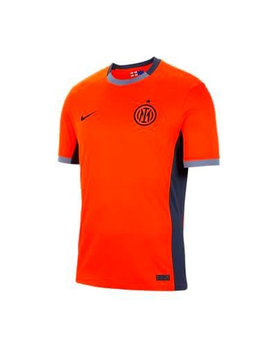 Inter FC DX9821-820 Inter M NK DF STAD JSY SS 3R T-Shirt Hombre Safety Orange/Thunder Blue/Black Tamaño 2XL